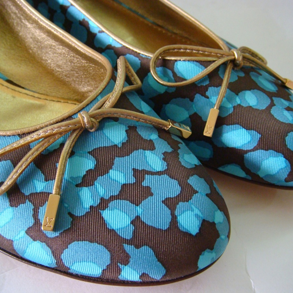 Louis Vuitton Blue Ballet Flats shoe FR37.5 - Picture 6 of 6